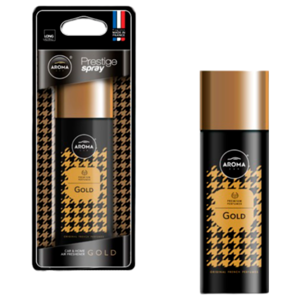 Ароматизатор для авто Aroma Car Prestige Spray Gold/ 50 мл/ спрей photo 1 Ароматизатор для авто Aroma Car Prestige Spray Gold/ 50 мл/ спрей photo 1