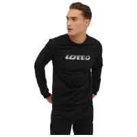 Hanorac pentru bărbați Lotto 2W M-MANCIO SWEATSHIRT 2PR Drept/ Black