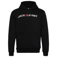 Hanorac pentru bărbați Jack & Jones JJECORP OLD LOGO SWEAT HOOD NOOS Drept/ Black