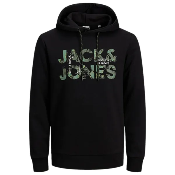 Hanorac pentru bărbați Jack & Jones JCOTECH LOGO SWEAT HOOD Drept/ Black photo 1 Hanorac pentru bărbați Jack & Jones JCOTECH LOGO SWEAT HOOD Drept/ Black photo 1