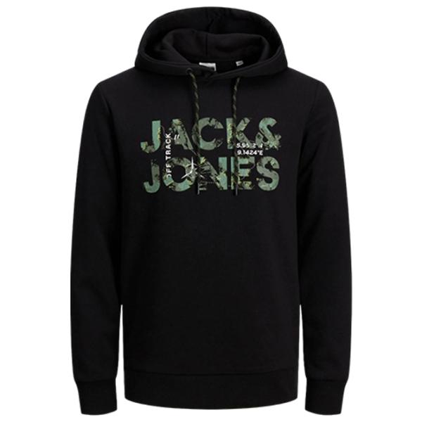 Hanorac pentru bărbați Jack & Jones JCOTECH LOGO SWEAT HOOD Drept/ Black photo 1 Hanorac pentru bărbați Jack & Jones JCOTECH LOGO SWEAT HOOD Drept/ Black photo 1