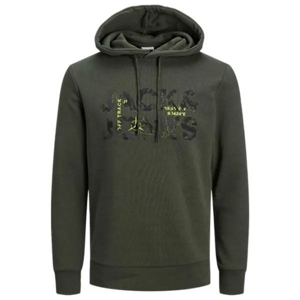 Hanorac pentru bărbați Jack & Jones JCOTECH LOGO SWEAT HOOD Drept/ Green photo 1 Hanorac pentru bărbați Jack & Jones JCOTECH LOGO SWEAT HOOD Drept/ Green photo 1