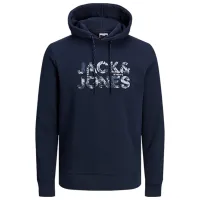 Толстовка для мужчин Jack & Jones JCOTECH LOGO SWEAT HOOD Прямой/ Синий