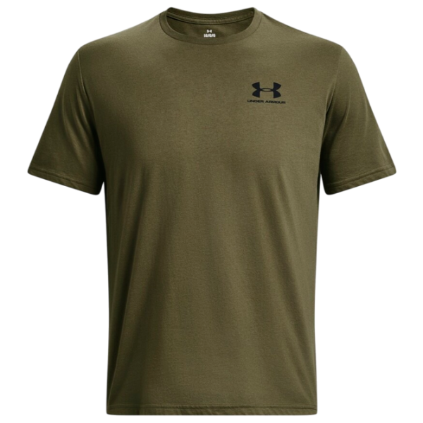 Tricou pentru bărbați Under Armour UA M SPORTSTYLE LC SS-GRN 60% bumbac, 40% poliester/ Darkolivegreen photo 1