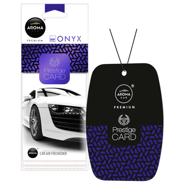 Ароматизатор для авто Aroma Car Prestige card Оникс/ на зеркале photo 1