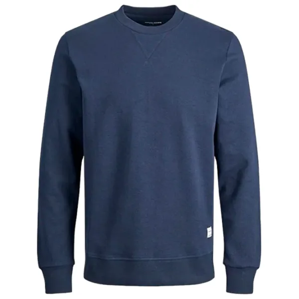 Hanorac pentru bărbați Jack & Jones JJEBASIC SWEAT CREW NECK NOOS Drept/ Blue photo 1