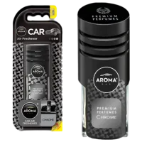 Aromatizator auto Aroma Car Prestige vent Chrome/ pe grila de ventilare