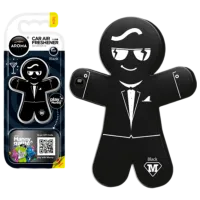 Ароматизатор для авто Aroma Car Manny Black/ на зеркале