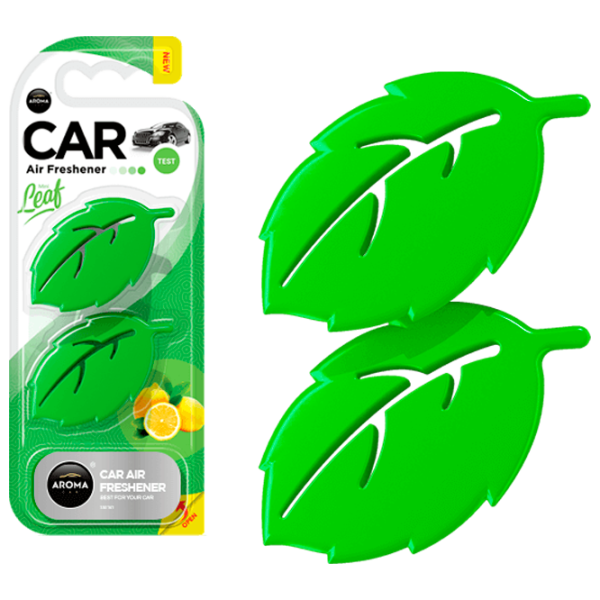 Aromatizator auto Aroma Car Leaf 3D mini Lemon/ pe oglindă photo 1