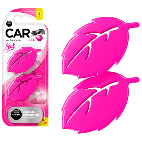 Ароматизатор для авто Aroma Car Leaf 3D mini Жвачка/ на зеркале photo 1