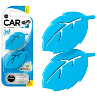 Ароматизатор для авто Aroma Car Leaf 3D mini Свежее белье/ на зеркале