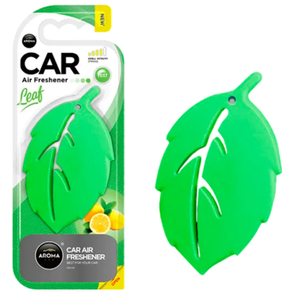 Aromatizator auto Aroma Car Leaf 3D Lemon/ pe oglindă photo 1
