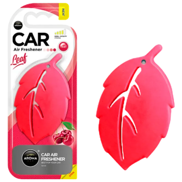 Ароматизатор для авто Aroma Car Leaf 3D Вишня/ на зеркале photo 1