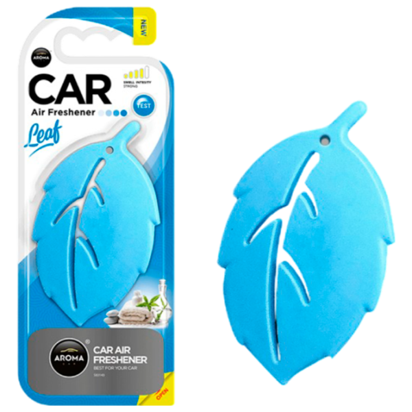 Ароматизатор для авто Aroma Car Leaf 3D Свежее белье/ на зеркале photo 1