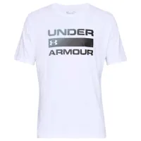 Tricou pentru bărbați Under Armour UA TEAM ISSUE WORDMARK SS-WHT 60% bumbac, 40% poliester/ White