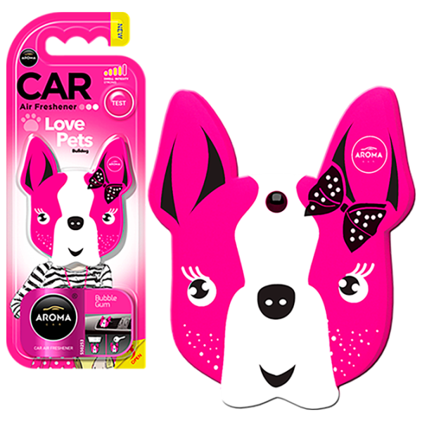Aromatizator auto Aroma Car Polymers dog Pink Blossom/ pe oglindă photo 1