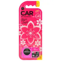 Ароматизатор для авто Aroma Car Polymers flower Розовый цветок/ на решетке вентиляции