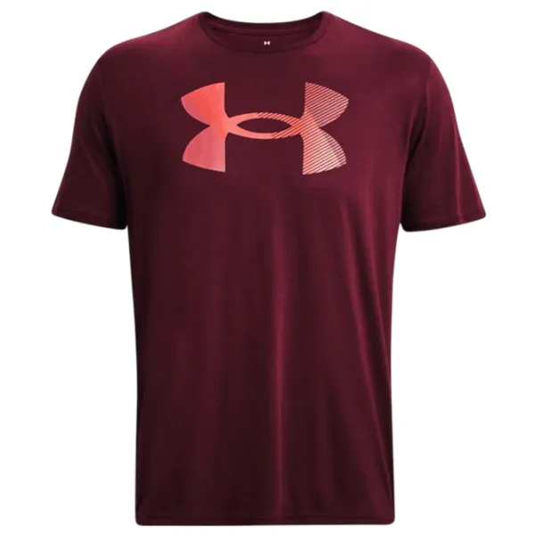 Tricou pentru bărbați Under Armour UA BIG LOGO FILL SS-MRN 60% bumbac, 40% poliester/ Dark Red photo 1