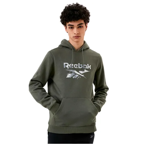 Hanorac pentru bărbați Reebok RI Modern Camo OT Drept/ Green photo 1