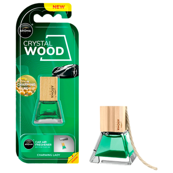 Ароматизатор для авто Aroma Car Crystal wood Очаровательная леди/ на зеркале photo 1