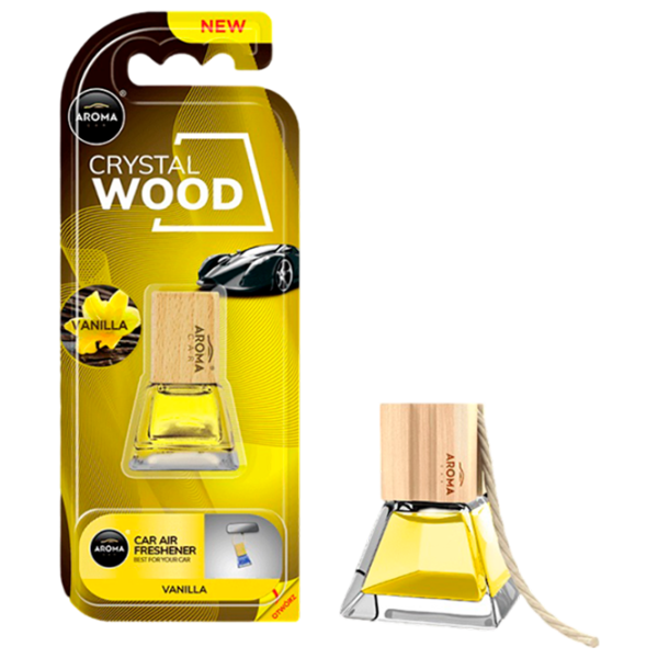 Aromatizator auto Aroma Car Crystal wood Vanilla/ pe oglindă photo 1