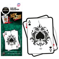 Ароматизатор для авто Aroma Car Cellulose Блэк Джек/ на зеркале