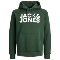 Hanorac pentru bărbați Jack & Jones JJECORP LOGO SWEAT HOOD NOO Drept/ Green