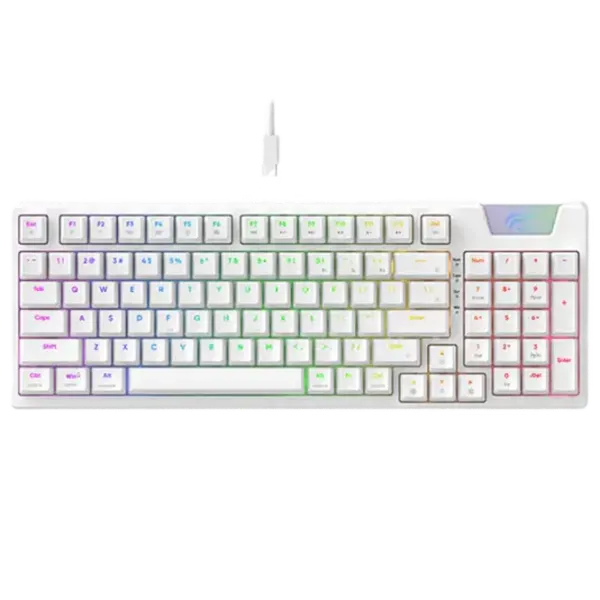 Клавиатура Havit KB885L Беспроводные + Проводные/ Белый photo 1