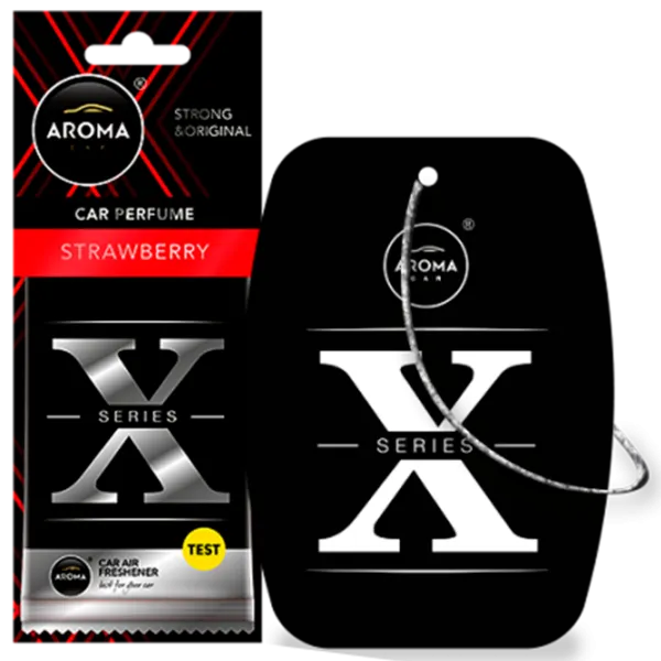 Aromatizator auto Aroma Car Cellulose X Series Strawberry/ pe oglindă photo 1