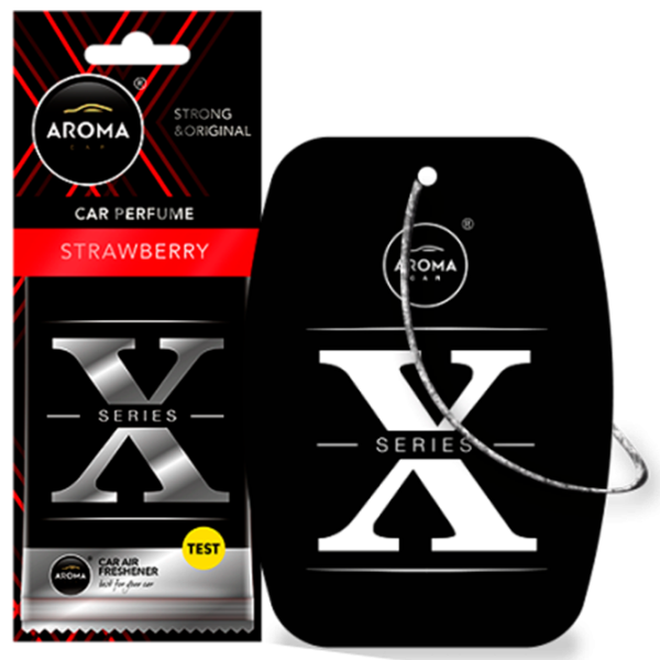 Aromatizator auto Aroma Car Cellulose X Series Strawberry/ pe oglindă photo 1