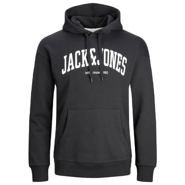 Hanorac pentru bărbați Jack & Jones JJEJOSH SWEAT HOOD NOO Drept/ Black photo 1