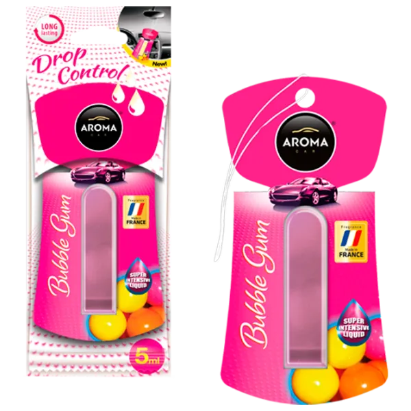 Aromatizator auto Aroma Car Drop Control Bubble Gum/ 5 ml/ pe oglindă photo 1