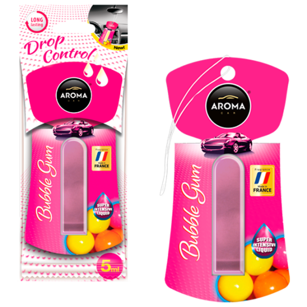 Aromatizator auto Aroma Car Drop Control Bubble Gum/ 5 ml/ pe oglindă photo 1
