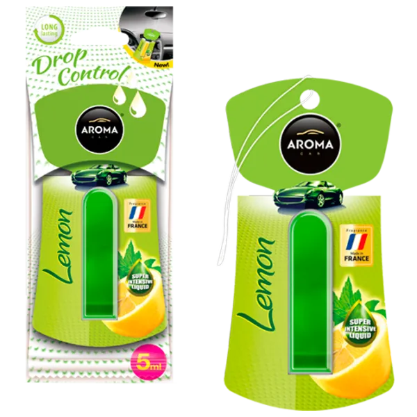 Aromatizator auto Aroma Car Drop Control Lemon/ 5 ml/ pe oglindă photo 1