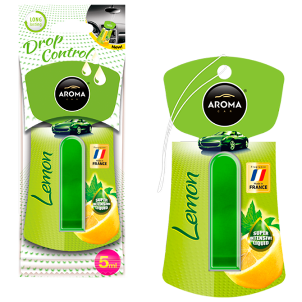 Aromatizator auto Aroma Car Drop Control Lemon/ 5 ml/ pe oglindă photo 1
