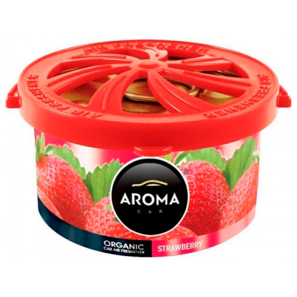 Ароматизатор для авто Aroma Car Organic Клубника/ в подстаканник, под сиденье photo 1 Ароматизатор для авто Aroma Car Organic Клубника/ в подстаканник, под сиденье photo 1