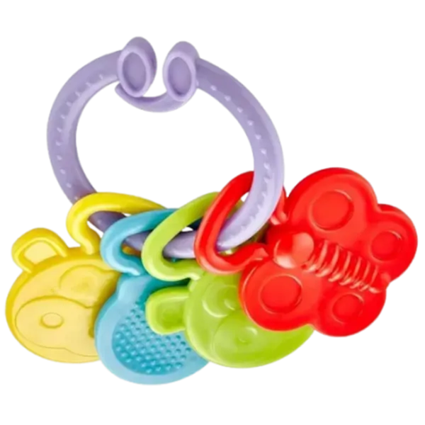 Игрушка для прорезывания зубов BabyJem Rattle Teether от 3 месяцев photo 1 Игрушка для прорезывания зубов BabyJem Rattle Teether от 3 месяцев photo 1