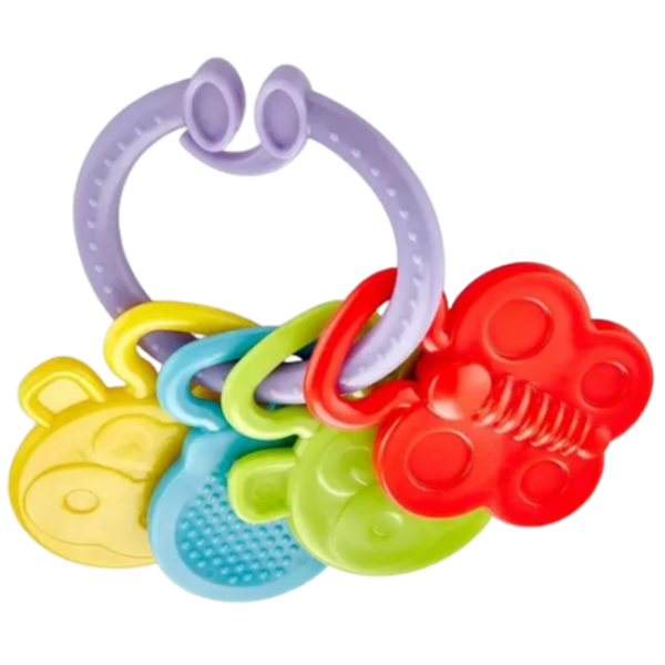 Игрушка для прорезывания зубов BabyJem Rattle Teether от 3 месяцев photo 1 Игрушка для прорезывания зубов BabyJem Rattle Teether от 3 месяцев photo 1