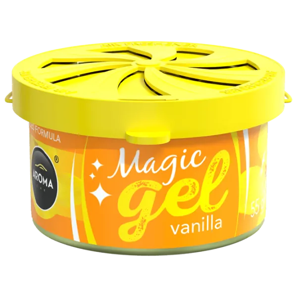 Aromatizator auto Aroma Car Magic gel Vanilla/ în suportul pentru pahare, sub scaun photo 1 Aromatizator auto Aroma Car Magic gel Vanilla/ în suportul pentru pahare, sub scaun photo 1