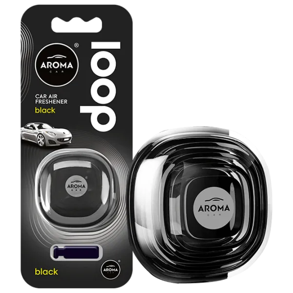 Ароматизатор для авто Aroma Car Loop Black/ на решетке вентиляции photo 1