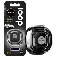 Aromatizator auto Aroma Car Loop Black/ pe grila de ventilare