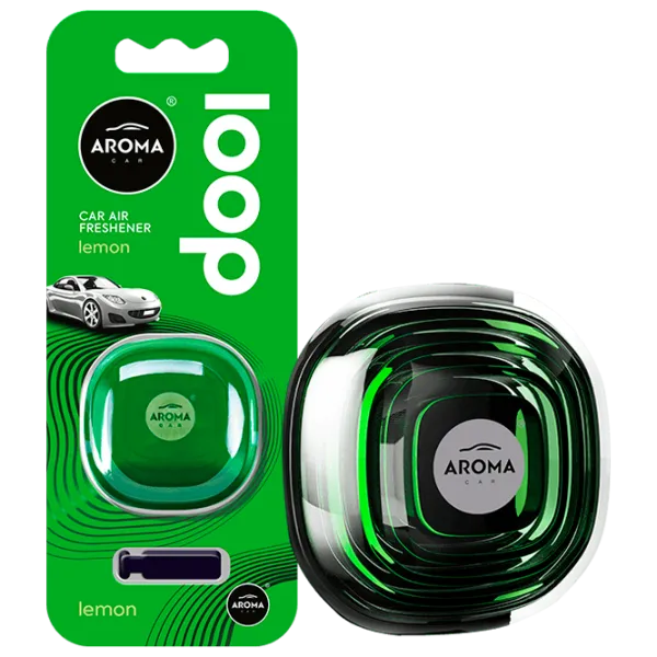 Ароматизатор для авто Aroma Car Loop Лимон/ на решетке вентиляции photo 1 Ароматизатор для авто Aroma Car Loop Лимон/ на решетке вентиляции photo 1