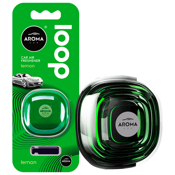 Ароматизатор для авто Aroma Car Loop Лимон/ на решетке вентиляции photo 1 Ароматизатор для авто Aroma Car Loop Лимон/ на решетке вентиляции photo 1