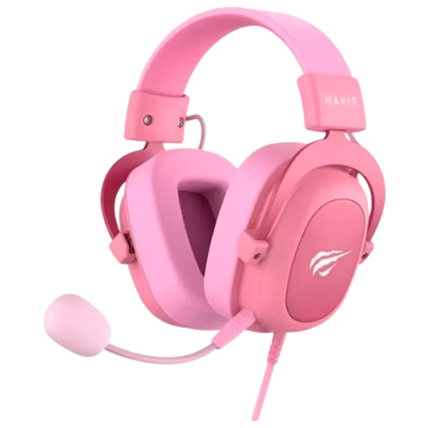 Căști Havit H2002D Matte Pink Cu fir/ Gaming photo 1