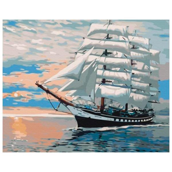 Картина по номерам BrushMe Ветер в парусах BS52208FC 50 x 40 см/ Горизонтальная photo 1