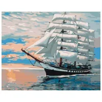 Картина по номерам BrushMe Ветер в парусах BS52208FC 50 x 40 см/ Горизонтальная