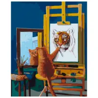 Pictură pe numere BrushMe Norman Catwell BS53459FC 50 x 40 cm/ Verticală