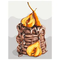 Картина по номерам BrushMe Грушевое удовольствие BS53588FC 50 x 40 см/ Вертикальная