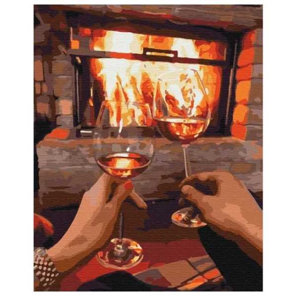 Картина по номерам BrushMe Вечер для двоих BS51816FC 50 x 40 см/ Вертикальная photo 1