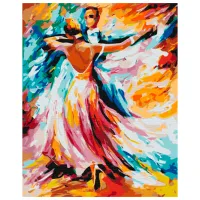 Pictură pe numere BrushMe Culori de vals BS52217FC 50 x 40 cm/ Verticală